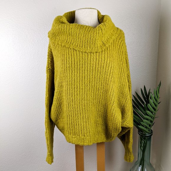 Anthropologie | Sweaters | Anthro Pilcro Zamora Cowl Neck Sweater Green L | Poshmark